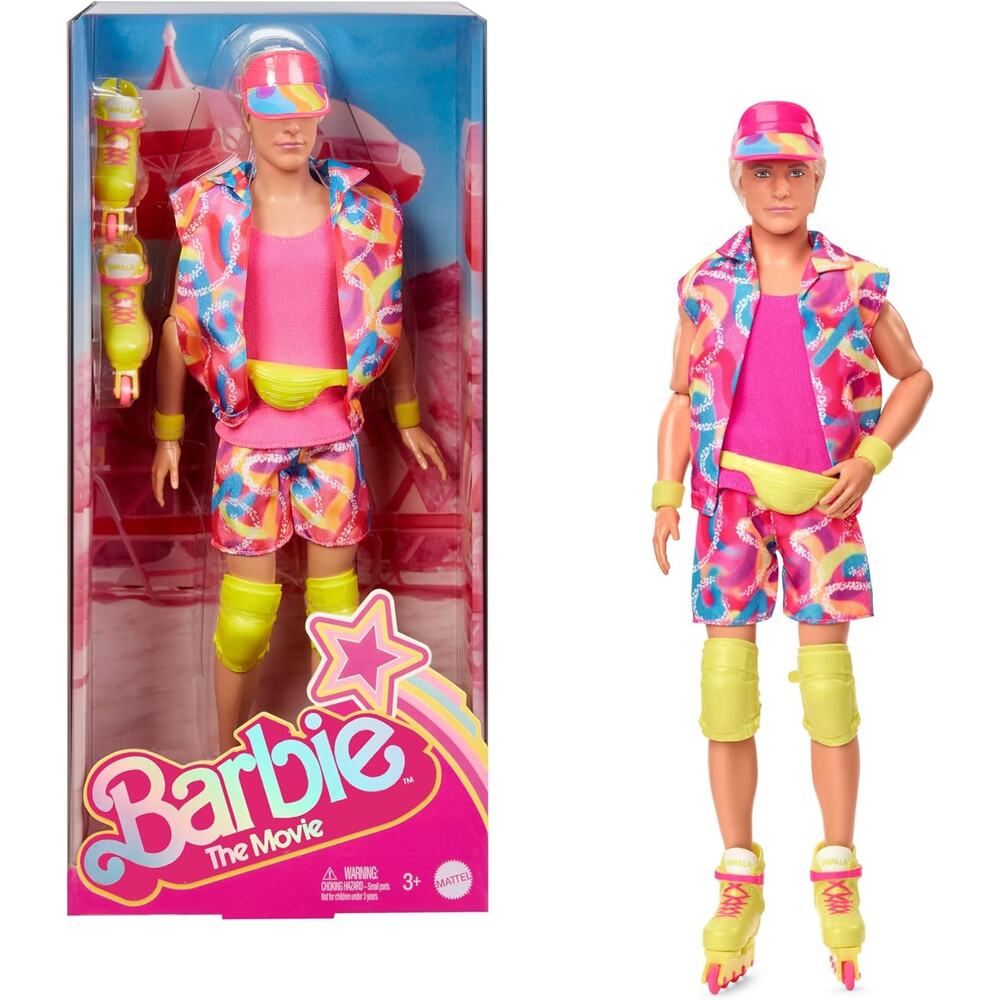 Barbie The Movie Doll Collectible Doll Wearing Retro Skating Ryan Gosling NWT